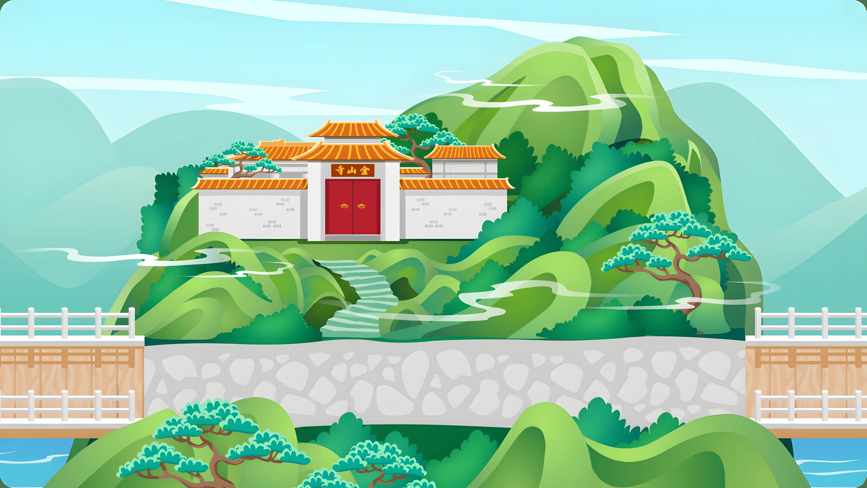 南海风物·风物志跑酷·金山寺